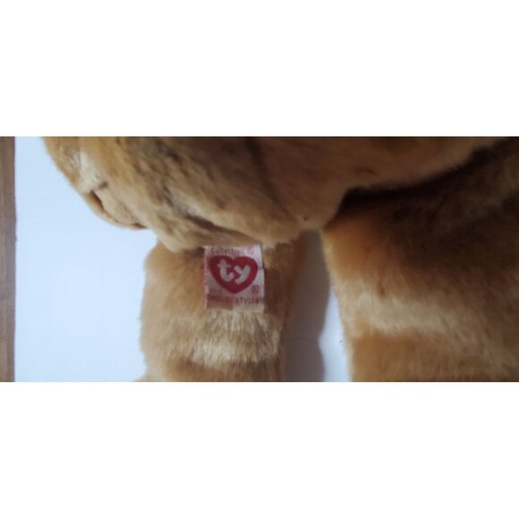 Ty Beanie Babies Teddy Bear Plush With Santa Hat & Scarf Holiday Edition - Picture 7 of 7
